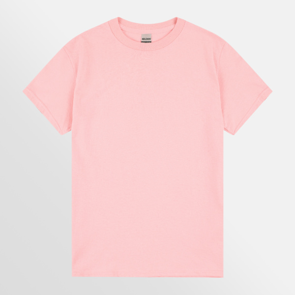 Custom Printed T-shirts Gildan Essential Heavy Tee Light Pink