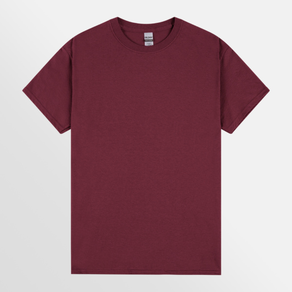 Custom Printed T-shirts Gildan Essential Heavy Tee Maroon