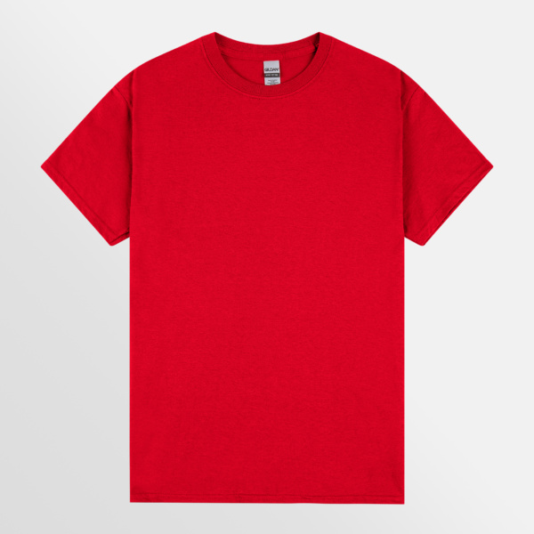Custom Printed T-shirts Gildan Essential Heavy Tee Red