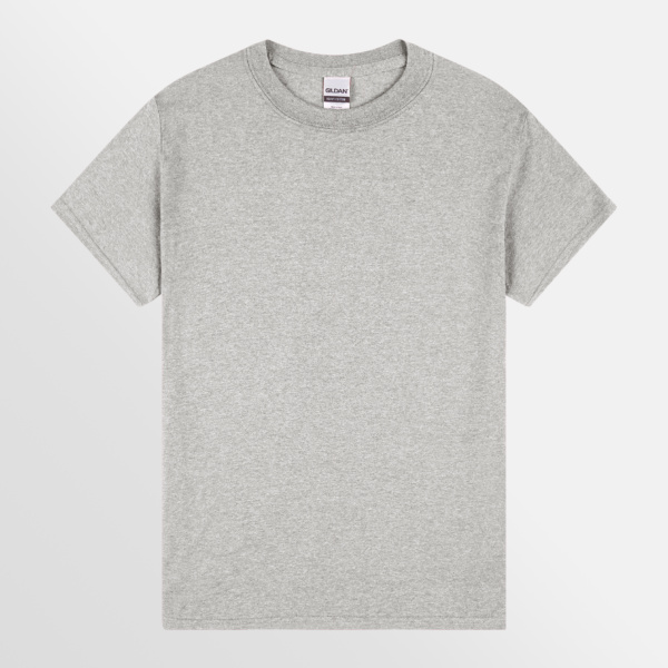 Custom Printed T-shirts Gildan Essential Heavy Tee Sport Grey