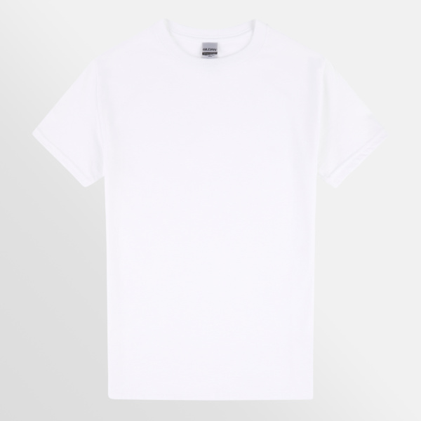 Custom Printed T-shirts Gildan Essential Heavy Tee White