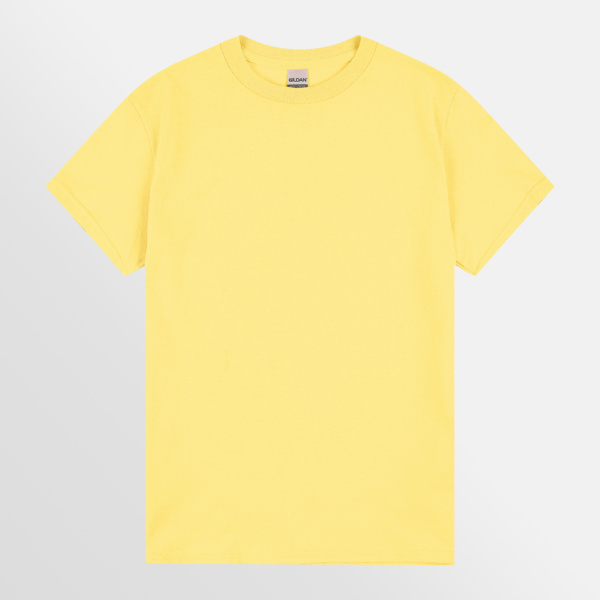Custom Printed T-shirts Gildan Essential Heavy Tee Yellow Haze