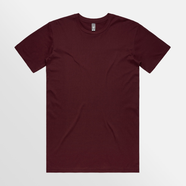 Custom T-shirt Printing AS Colour Staple Tee Burgundy