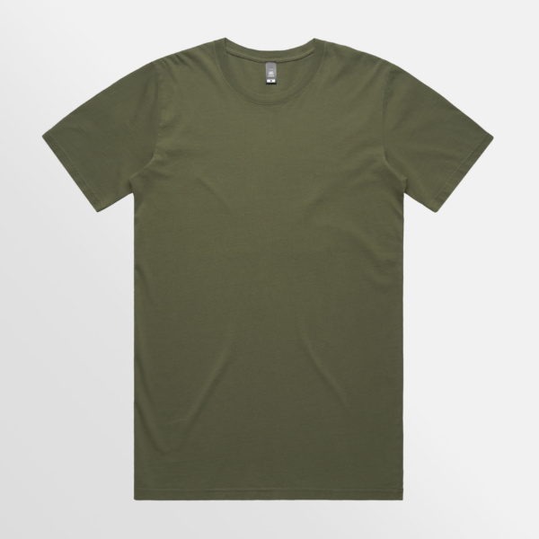 Custom T-shirt Printing AS Colour Staple Faded Tee Army