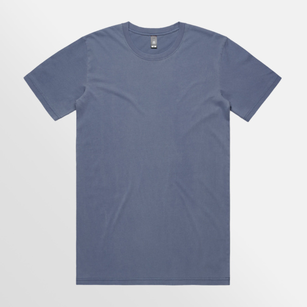 Custom T-shirt Printing AS Colour Staple Faded Tee Blue