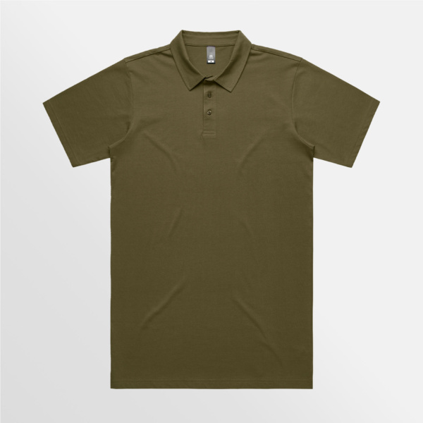Custom Printed T-shirt AS Colour Chad Polo Army