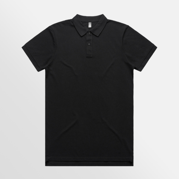 Custom Printed T-shirt AS Colour Pique Polo Black