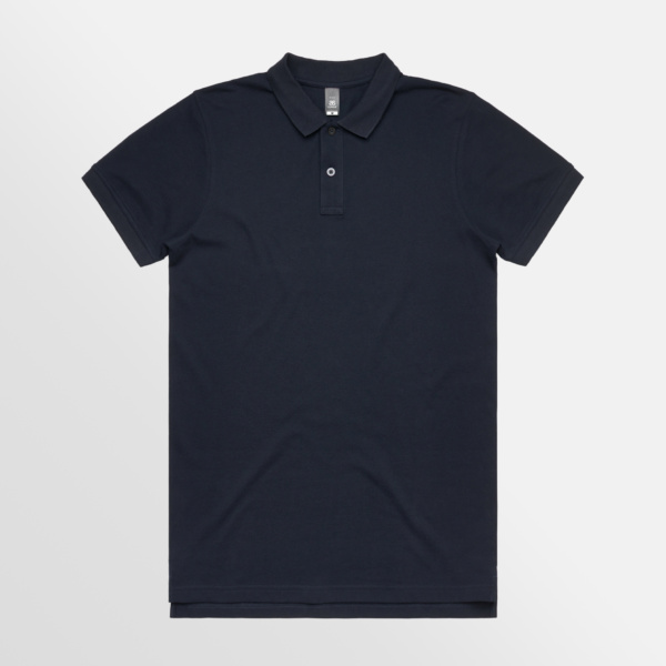 Custom Printed T-shirt AS Colour Pique Polo Navy