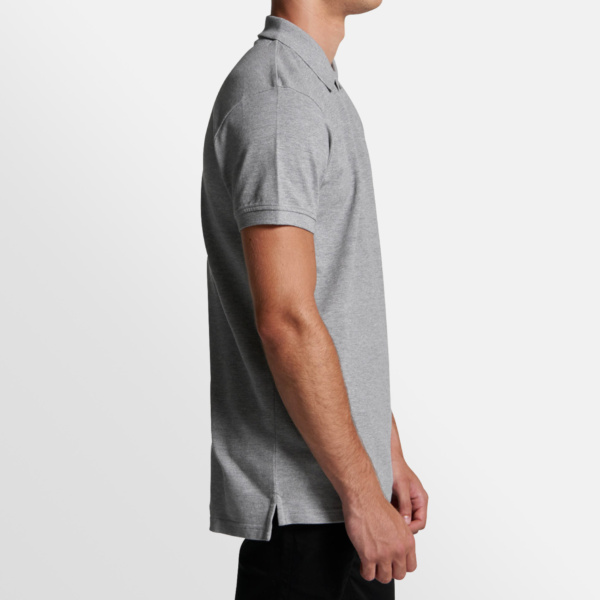 Custom Printed T-shirt AS Colour Pique Polo Model Image Side