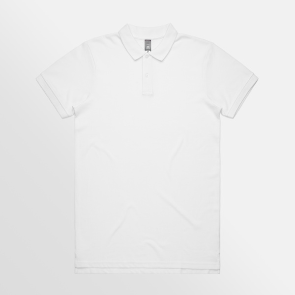 Custom Printed T-shirt AS Colour Pique Polo White