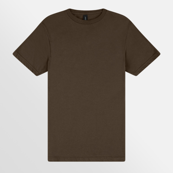 Custom Printed T-shirts Gildan Mens Softstyle Tee Chocolate