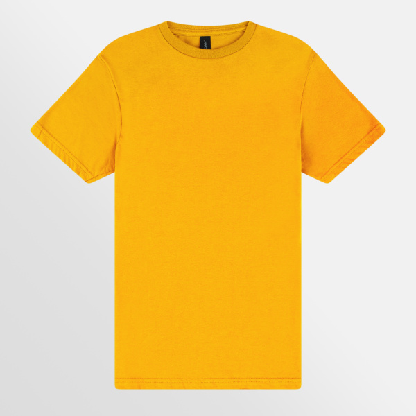 Custom Printed T-shirts Gildan Mens Softstyle Tee Gold