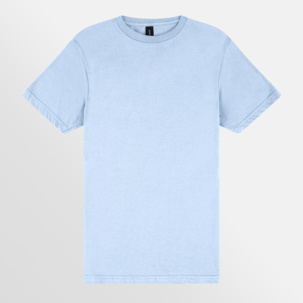 Custom Printed T-shirts Gildan Mens Softstyle Tee Light Blue