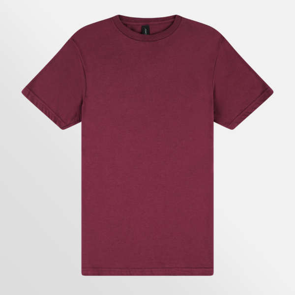 Custom Printed T-shirts Gildan Mens Softstyle Tee Maroon