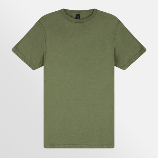 Custom Printed T-shirts Gildan Mens Softstyle Tee Military Green