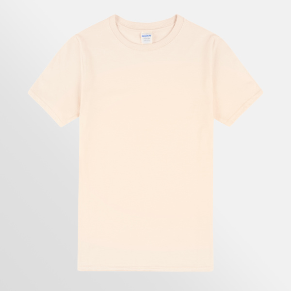 Custom Printed T-shirts Gildan Mens Softstyle Tee Natural