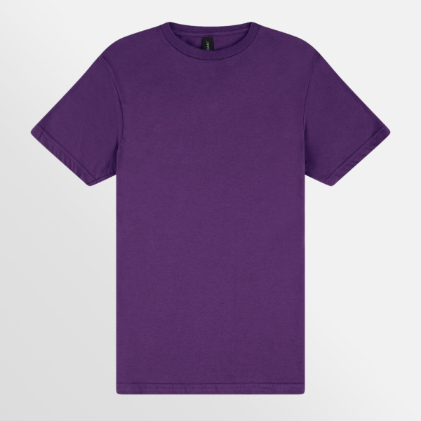 Custom Printed T-shirts Gildan Mens Softstyle Tee Purple