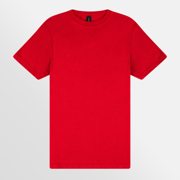 Custom Printed T-shirts Gildan Mens Softstyle Tee Red