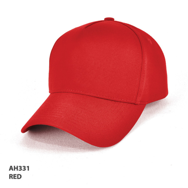 Custom Printed Merch QTCO Grace Collection AH331 D-Lux 5 Panel Cap Red