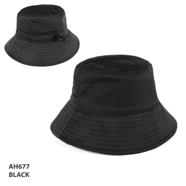 Custom Printed Merch QTCO Grace Collection AH677 Kindy Hat Black