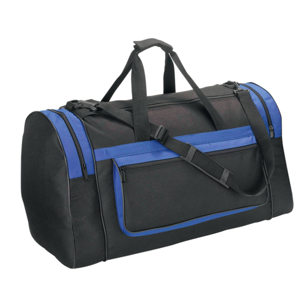 QTCO Legend Life B260A Magnum Sports Bag Black Royal Blue