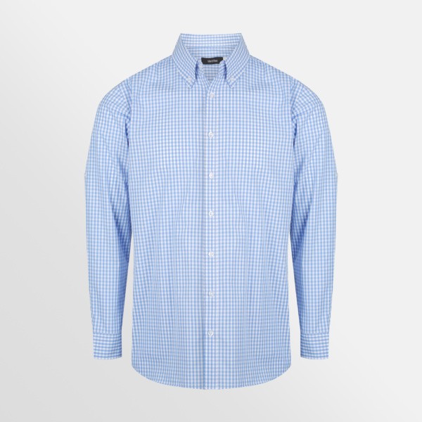 Long sleeve Miller shirt from Identitee for men in sky blue