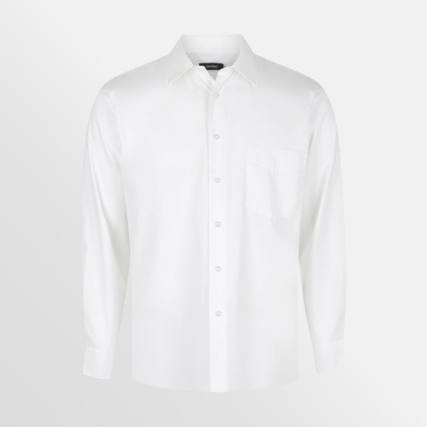 Rodeo long sleeve shirt for men and women in white (Identitee)