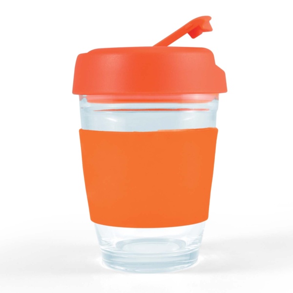 Custom Printed Merch QTCO Logoline LL0432 Vienna Coffee Cup with M&M's Orange
