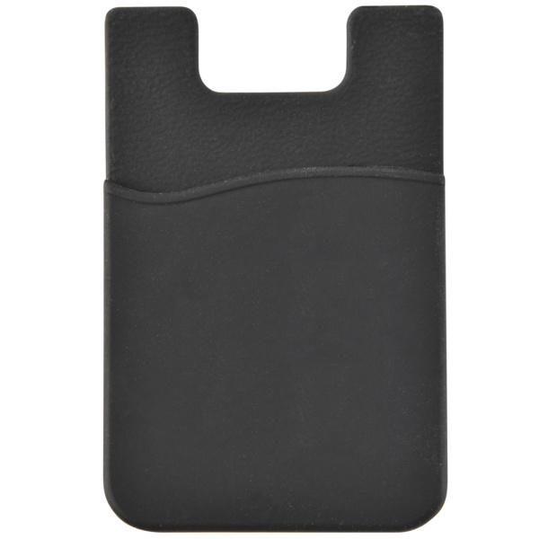 Custom Printed Merch QTCO Logoline LL913 Silicone Mobile Phone Wallet Black