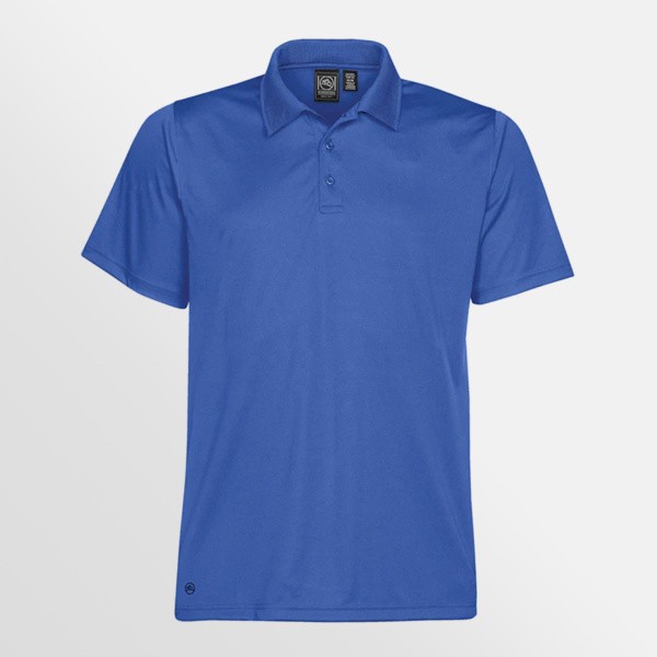 Eclipse Pique Polo for men and women from Legend Life in Azure Blue