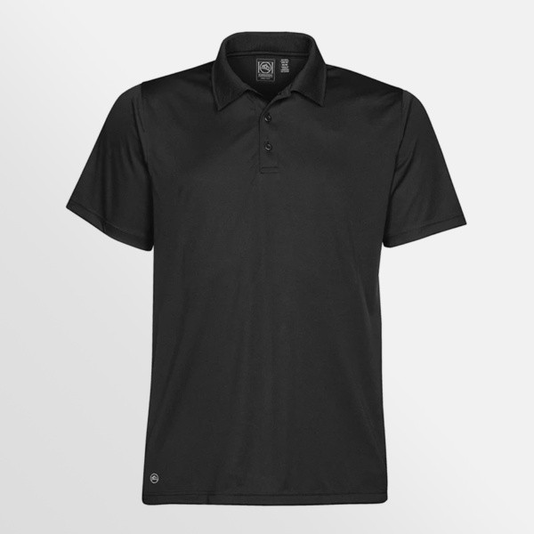 Eclipse Pique Polo for men and women from Legend Life in black