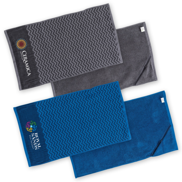 Custom Merch Printing QTCO Legend Life M118 Elite Gym Towel with Pocket Colours