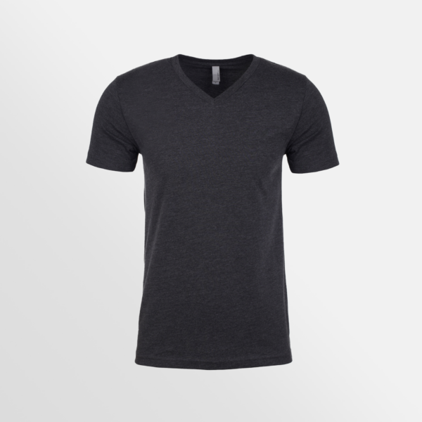 Custom T-shirt Printing QTCO Legend Life NL6240 Men's CVC V-neck Grey