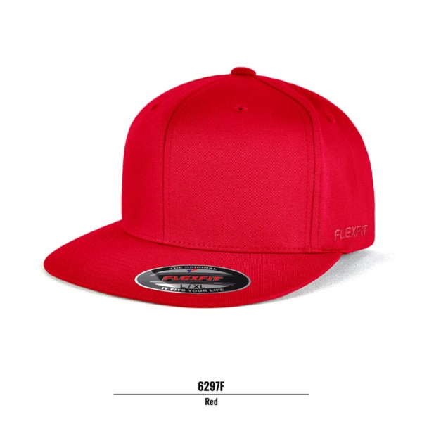 Custom Printed Merch QTCO Grace Collection 6297F Flexfit Pro-Baseball Cap Red