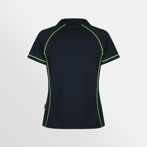 Custom T-shirt Printing Aussie Pacific Endeavour Polo Navy Green Back