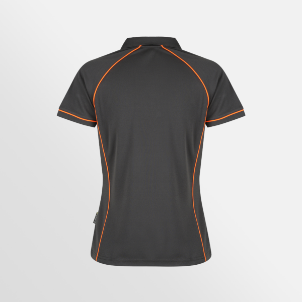 Custom T-shirt Printing Aussie Pacific Endeavour Polo Slate Orange Back