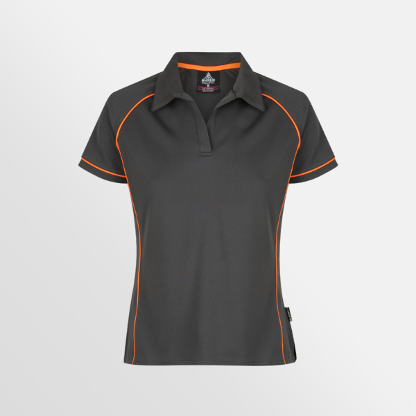 Custom T-shirt Printing Aussie Pacific Endeavour Polo Slate Orange Front