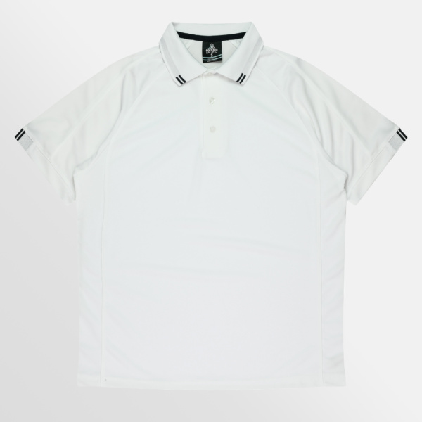 Custom T-shirt Printing Aussie Pacific Flinders Polo White Black