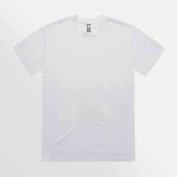 Custom T-Shirt Printing AS Colour Heavy Tee White