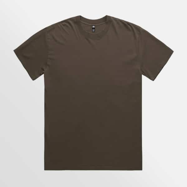 Custom T-Shirt Printing AS Colour Heavy Faded Tee Faded Brown