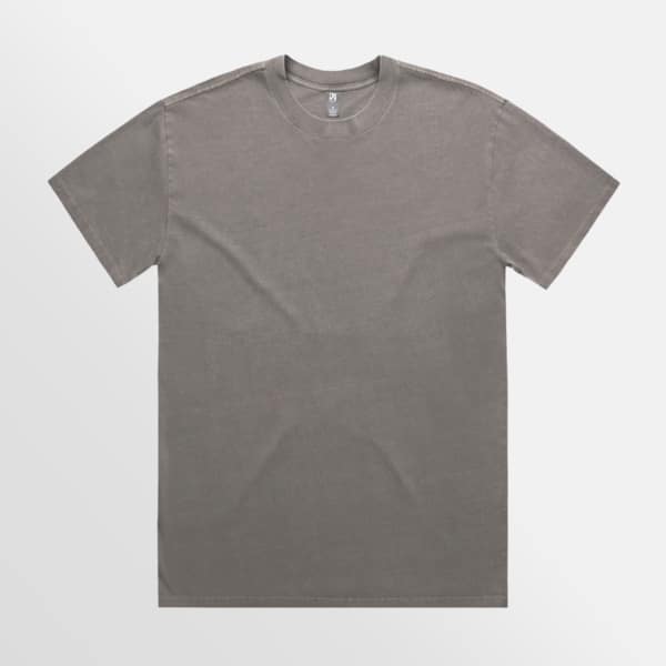 Custom T-Shirt Printing AS Colour Heavy Faded Tee Faded Grey