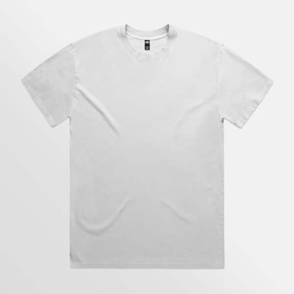 Custom T-Shirt Printing AS Colour Heavy Faded Tee Faded White