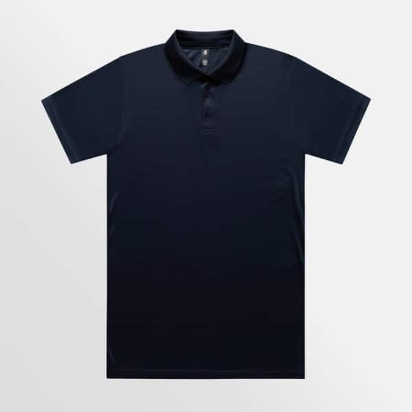 Custom Polo Printing AS Colour Active Work Polo Navy