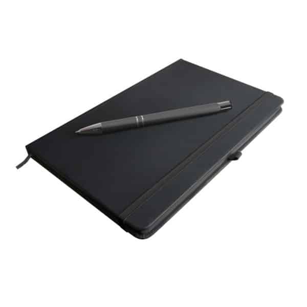 Logoline Venture Supreme notebook with napier pen Gunmetal