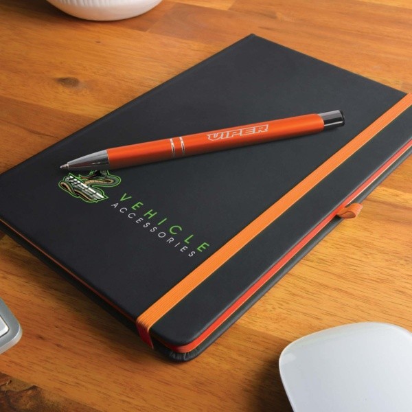 Logoline Venture Supreme notebook with napier pen