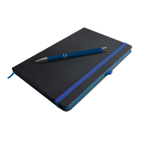 Logoline Venture Supreme notebook with napier pen Navy