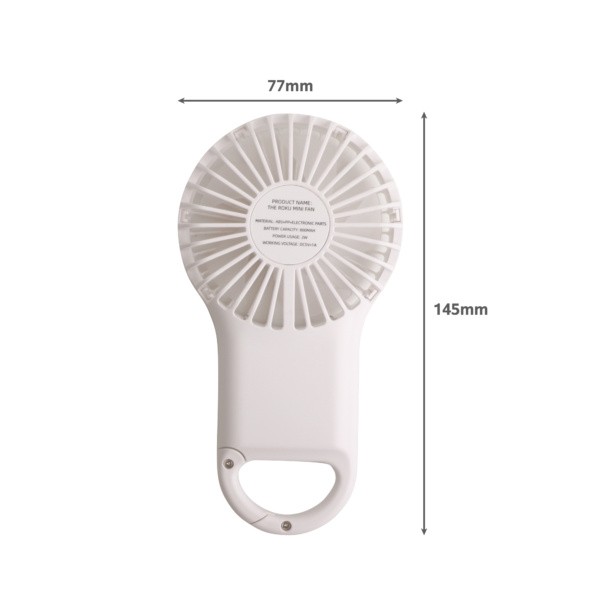 Promo Collection Carabiner Mini fan with LED light