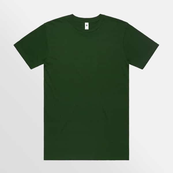 Custom branded Block Tubular tee - Forest Green