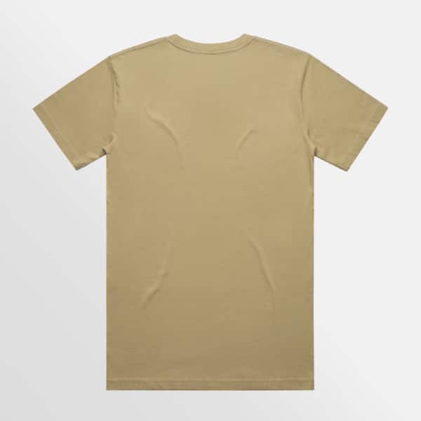 Custom branded Block Tubular tee - Khaki