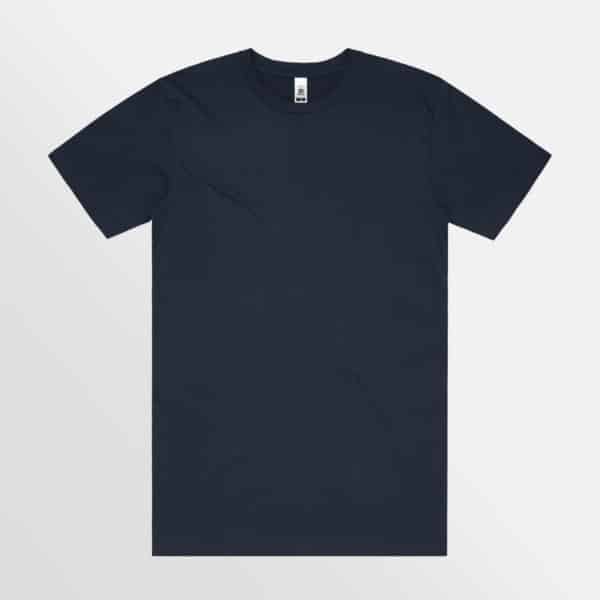 Custom branded Block Tubular tee - Navy